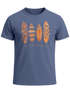Herren T-Shirt Surfing Fashion Aufdruck Long Beach Surfboard Sommer Strand Streetstyle Neverless®preview
