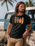 Herren T-Shirt Surfing Fashion Aufdruck Long Beach Surfboard Sommer Strand Streetstyle Neverless®preview