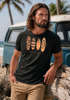 Herren T-Shirt Surfing Fashion Aufdruck Long Beach Surfboard Sommer Strand Streetstyle Neverless®preview
