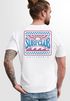 Herren T-Shirt Surfing Surfclub California Retro Motiv Backprint Sommer Streetstyle Neverless®preview