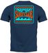 Herren T-Shirt Surfing Surfclub California Retro Motiv Backprint Sommer Streetstyle Neverless®preview