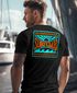 Herren T-Shirt Surfing Surfclub California Retro Motiv Backprint Sommer Streetstyle Neverless®preview