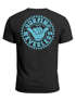 Herren T-Shirt Surfing Surfer Motiv Hang Loose Sommer Sonne Wellen Backprint Fashion Streetstyle Neverless®preview