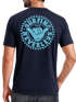 Herren T-Shirt Surfing Surfer Motiv Hang Loose Sommer Sonne Wellen Backprint Fashion Streetstyle Neverless®preview
