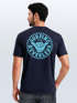 Herren T-Shirt Surfing Surfer Motiv Hang Loose Sommer Sonne Wellen Backprint Fashion Streetstyle Neverless®preview