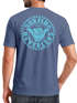 Herren T-Shirt Surfing Surfer Motiv Hang Loose Sommer Sonne Wellen Backprint Fashion Streetstyle Neverless®preview