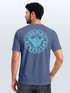 Herren T-Shirt Surfing Surfer Motiv Hang Loose Sommer Sonne Wellen Backprint Fashion Streetstyle Neverless®preview