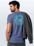 Herren T-Shirt Surfing Surfer Motiv Hang Loose Sommer Sonne Wellen Backprint Fashion Streetstyle Neverless®preview