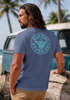 Herren T-Shirt Surfing Surfer Motiv Hang Loose Sommer Sonne Wellen Backprint Fashion Streetstyle Neverless®preview