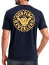 Herren T-Shirt Surfing Surfer Motiv Hang Loose Sommer Sonne Wellen Backprint Fashion Streetstyle Neverless®preview