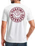Herren T-Shirt Surfing Surfer Motiv Hang Loose Sommer Sonne Wellen Backprint Fashion Streetstyle Neverless®preview