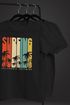 Herren T-Shirt Surfing Surfer Style Schriftzug California Dreams Palmen Print Sommer Fashion Streetstyle Neverless®preview