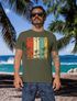 Herren T-Shirt Surfing Surfer Style Schriftzug California Dreams Palmen Print Sommer Fashion Streetstyle Neverless®preview
