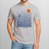 Herren T-Shirt Surfshirt mit Wellenlinien, Sonne & Surfer Motiv – Sommer Grafikshirt im minimalistischen Look Fashion Streetstyle Neverless®preview