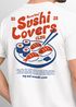 Herren T-Shirt Sushi Lovers Club – Grafikshirt mit Sushi Print – Lustiges Foodie Shirt Sommer Fashion Streetstyle Neverless®preview