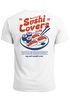 Herren T-Shirt Sushi Lovers Club – Grafikshirt mit Sushi Print – Lustiges Foodie Shirt Sommer Fashion Streetstyle Neverless®preview