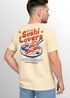 Herren T-Shirt Sushi Lovers Club – Grafikshirt mit Sushi Print – Lustiges Foodie Shirt Sommer Fashion Streetstyle Neverless®preview