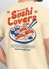 Herren T-Shirt Sushi Lovers Club – Grafikshirt mit Sushi Print – Lustiges Foodie Shirt Sommer Fashion Streetstyle Neverless®preview