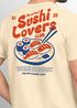 Herren T-Shirt Sushi Lovers Club – Grafikshirt mit Sushi Print – Lustiges Foodie Shirt Sommer Fashion Streetstyle Neverless®preview
