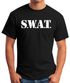 Herren T-Shirt SWAT Shirt Faschings-Shirt Kostüm Verkleidung Karneval Fun-Shirt Moonworks®preview