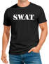Herren T-Shirt SWAT Shirt Faschings-Shirt Kostüm Verkleidung Karneval Fun-Shirt Moonworks®preview