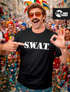 Herren T-Shirt SWAT Shirt Faschings-Shirt Kostüm Verkleidung Karneval Fun-Shirt Moonworks®preview