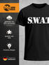 Herren T-Shirt SWAT Shirt Faschings-Shirt Kostüm Verkleidung Karneval Party Fun-Shirt Moonworks®preview