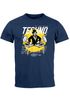 Herren T-Shirt Techno Print Musik Retro Grafik Aufdruck Schriftzug Fashion Streetstyle Neverless®preview