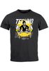 Herren T-Shirt Techno Print Musik Retro Grafik Aufdruck Schriftzug Fashion Streetstyle Neverless®preview