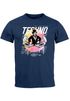 Herren T-Shirt Techno Print Musik Retro Grafik Aufdruck Schriftzug Fashion Streetstyle Neverless®preview