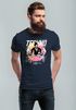 Herren T-Shirt Techno Print Musik Retro Grafik Aufdruck Schriftzug Fashion Streetstyle Neverless®preview