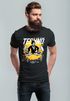 Herren T-Shirt Techno Print Musik Retro Grafik Aufdruck Schriftzug Fashion Streetstyle Neverless®preview
