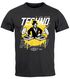 Herren T-Shirt Techno Print Musik Retro Grafik Aufdruck Schriftzug Fashion Streetstyle Neverless®preview