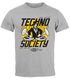 Herren T-Shirt Techno Print Musik Retro Grafik Aufdruck Schriftzug Fashion Streetstyle Neverless®preview