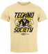 Herren T-Shirt Techno Print Musik Retro Grafik Aufdruck Schriftzug Fashion Streetstyle Neverless®preview
