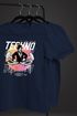 Herren T-Shirt Techno Print Musik Retro Grafik Aufdruck Schriftzug Fashion Streetstyle Neverless®preview
