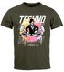 Herren T-Shirt Techno Print Musik Retro Grafik Aufdruck Schriftzug Fashion Streetstyle Neverless®preview