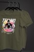 Herren T-Shirt Techno Print Musik Retro Grafik Aufdruck Schriftzug Fashion Streetstyle Neverless®preview