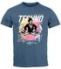 Herren T-Shirt Techno Print Musik Retro Grafik Aufdruck Schriftzug Fashion Streetstyle Neverless®preview