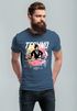 Herren T-Shirt Techno Print Musik Retro Grafik Aufdruck Schriftzug Fashion Streetstyle Neverless®preview