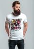 Herren T-Shirt Techno Print Musik Retro Grafik Aufdruck Schriftzug Fashion Streetstyle Neverless®preview