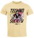 Herren T-Shirt Techno Print Musik Retro Grafik Aufdruck Schriftzug Fashion Streetstyle Neverless®preview