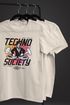 Herren T-Shirt Techno Print Musik Retro Grafik Aufdruck Schriftzug Fashion Streetstyle Neverless®preview
