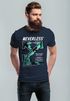 Herren T-Shirt Text Print Aufdruck South Beach Techwear Fashion Streetstyle Neverless®preview