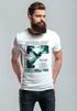 Herren T-Shirt Text Print Aufdruck South Beach Techwear Fashion Streetstyle Neverless®preview