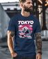 Herren T-Shirt Tokyo Japan Fuji Frontprint Grafik Japanische Schriftzeichen Männer Fashion Streetstyle Neverless®preview