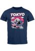 Herren T-Shirt Tokyo Japan Fuji Frontprint Grafik Japanische Schriftzeichen Männer Fashion Streetstyle Neverless®preview