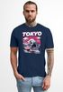 Herren T-Shirt Tokyo Japan Fuji Frontprint Grafik Japanische Schriftzeichen Männer Fashion Streetstyle Neverless®preview