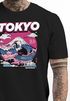 Herren T-Shirt Tokyo Japan Fuji Frontprint Grafik Japanische Schriftzeichen Männer Fashion Streetstyle Neverless®preview