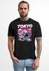 Herren T-Shirt Tokyo Japan Fuji Frontprint Grafik Japanische Schriftzeichen Männer Fashion Streetstyle Neverless®preview